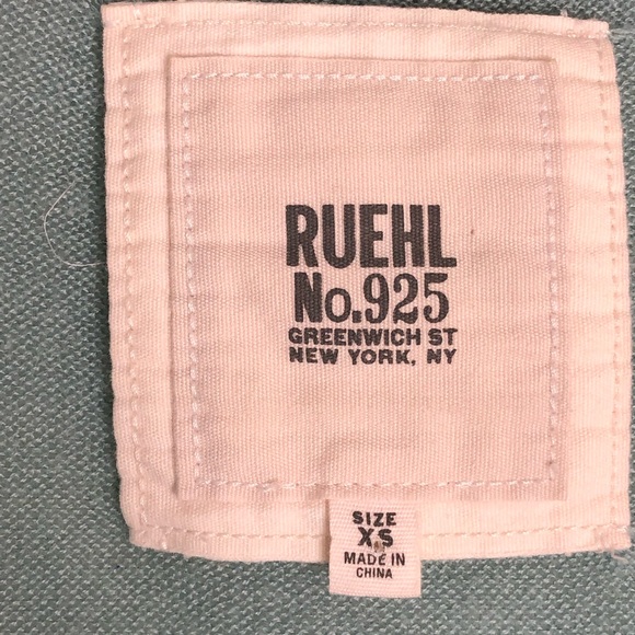 Ruehl No.925 Sea foam Green Cardigan Sweater Cashmere Silk Lightweight Womens XS - Picture 5 of 5